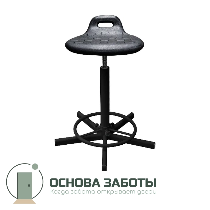 Табурет полиуретановый м92-04 с кольцом для ног