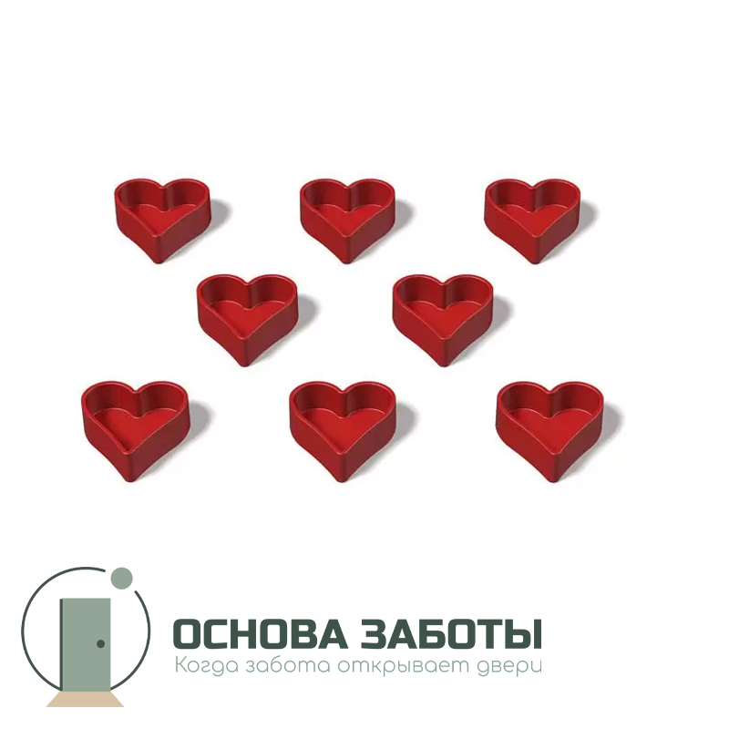 Комплект дополнительный для изготовления мандалы "Сердечки" (8 шт.)