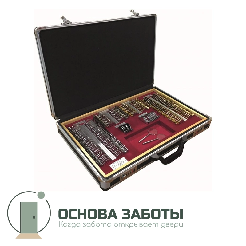 Набор пробных очковых линз, 266 оптических элементов, без оправы, Rexxam Co. Ltd